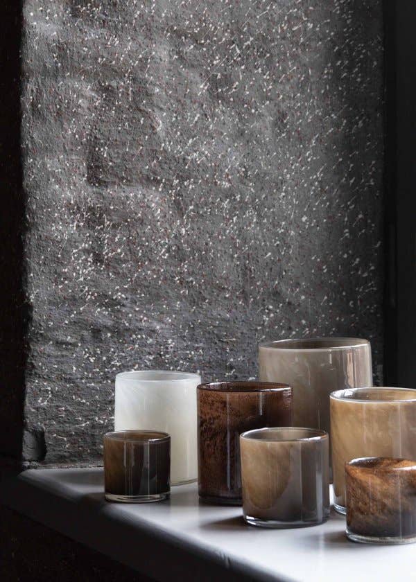Votive, Blown Glass in Taupe XS