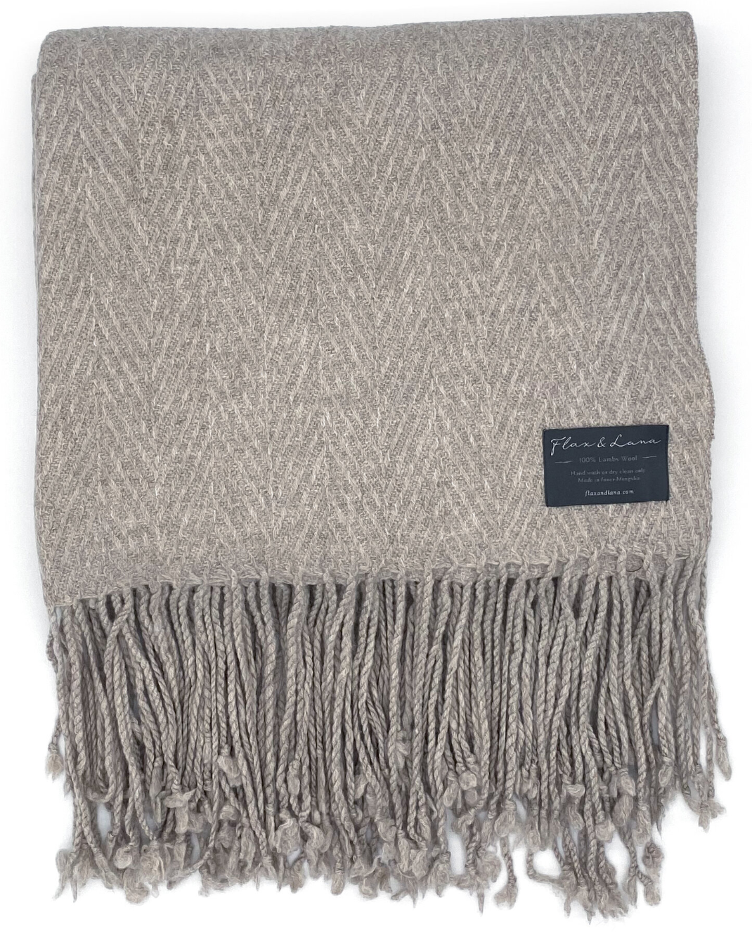 Lambswool Throw, Charcoal
