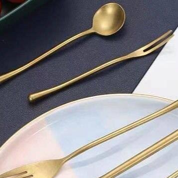 Flatware, Fruit Fork in gold