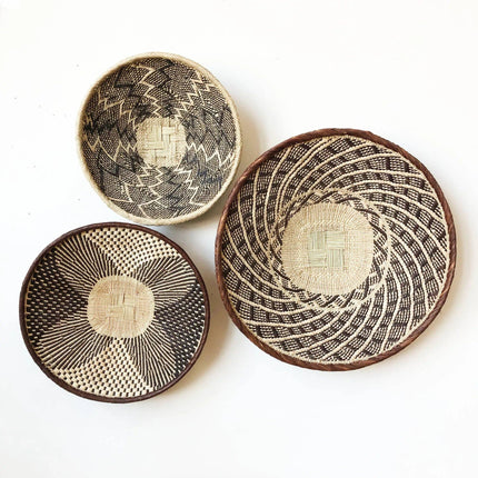 Binga Basket: Brown & Beige : 12"- 13.5"