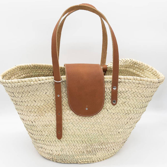 French Market Basket, Handcrafted in Morocco