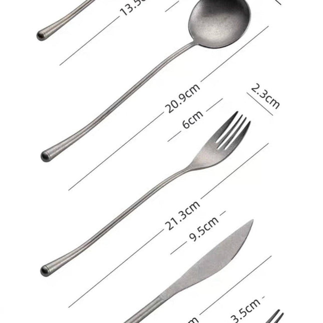 Stonewashed Stainless 5 pc