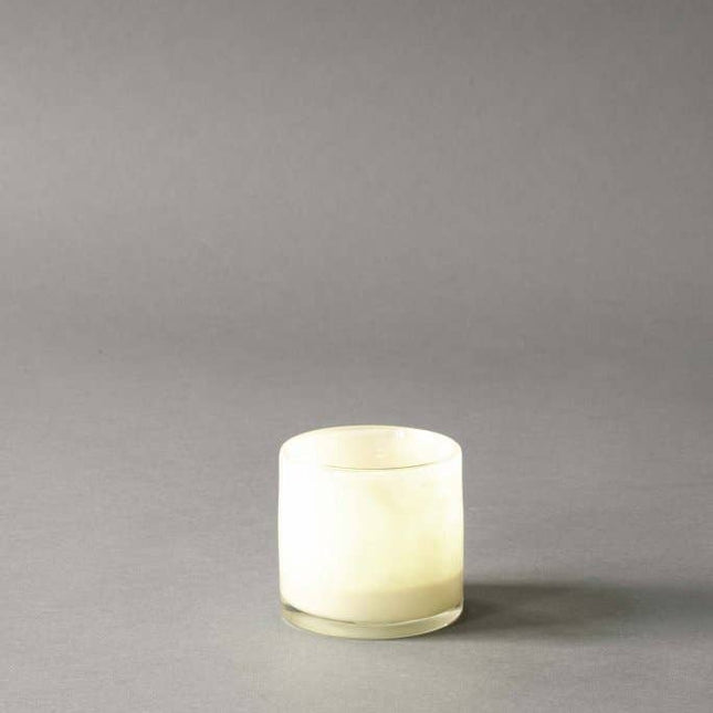Votive, Blown Glass in White