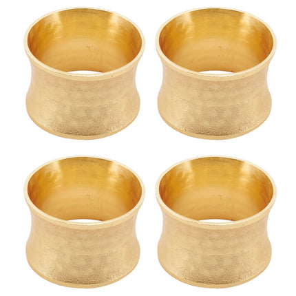 Hammered Napkin Ring: Gold