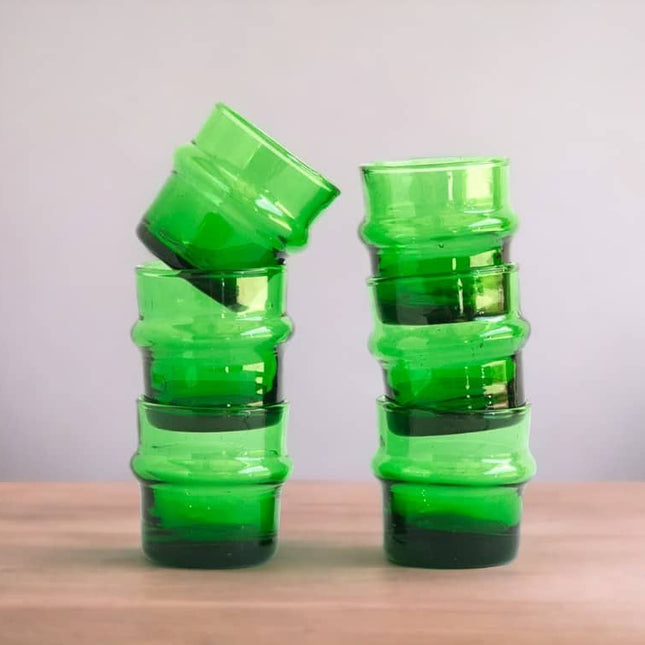 Moroccan Green Mini Glass