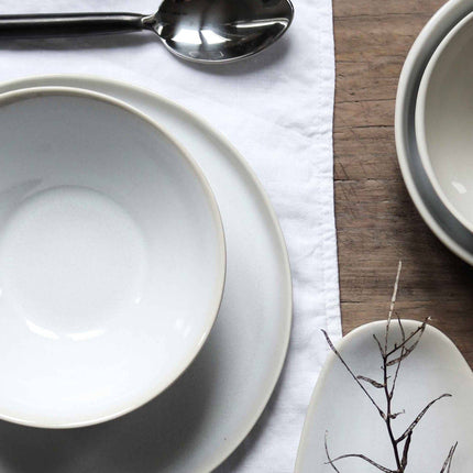 Steel dinner spoon - unpolished