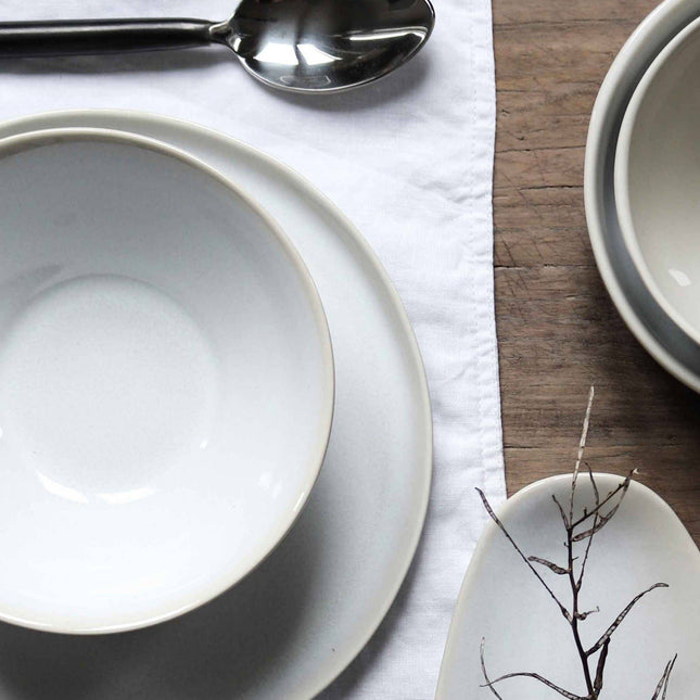 Steel dinner spoon - unpolished