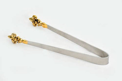 Gold and Stainless Ice Tongs