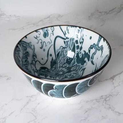 Japanese Ryu Dragon Porcelain Bowl