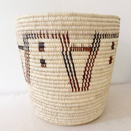 24" Turkana Storage Plant Basket: Geometric