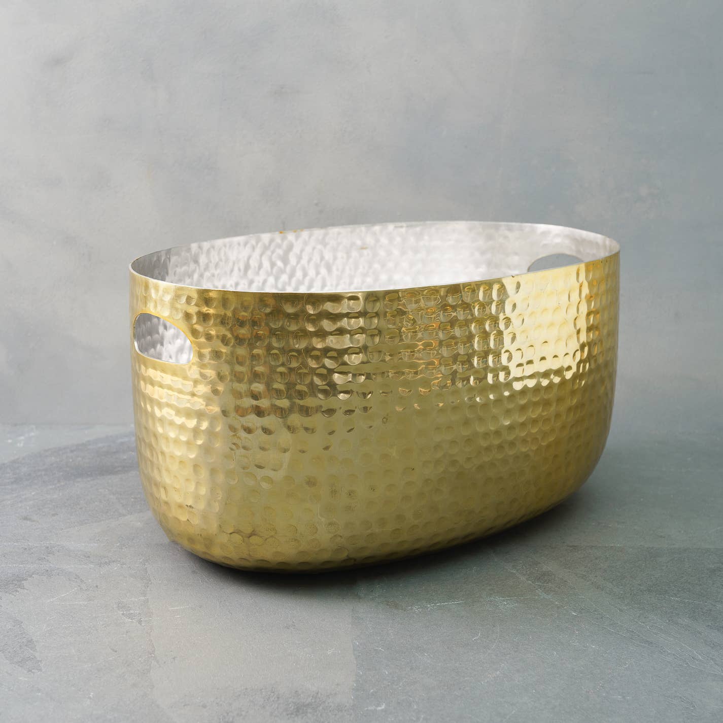 Gold beverage bucket, large