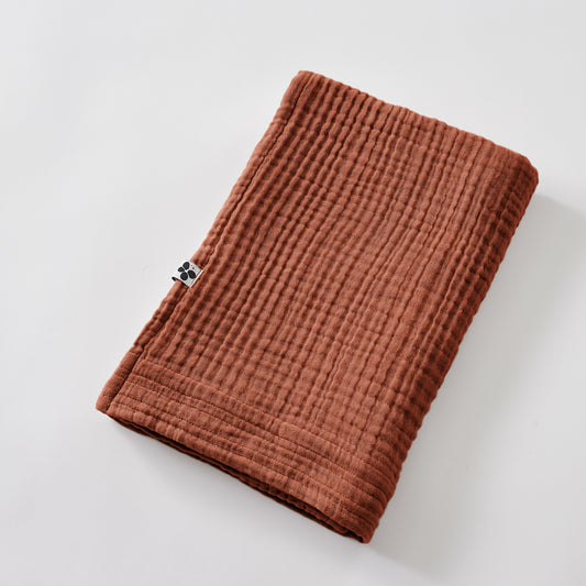 GAÏA Collection, Hand Towel in Terracotta (orange)