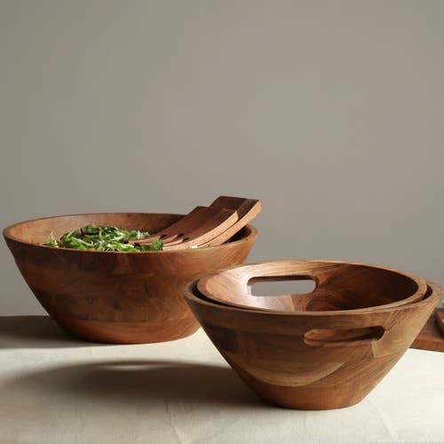 Acacia Wood Bowl, Large