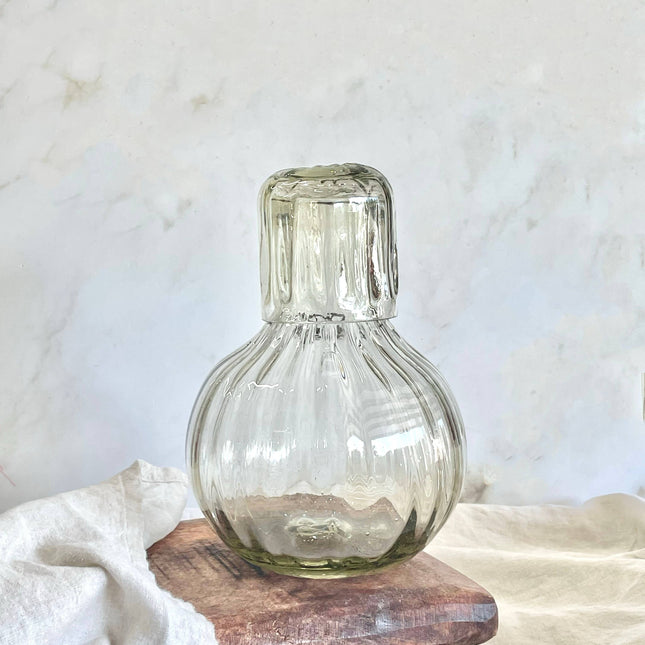 Handblown Fluted Carafe Set