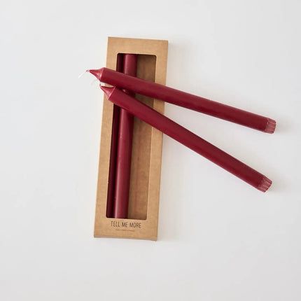 Taper Candles, 4 pack, Red