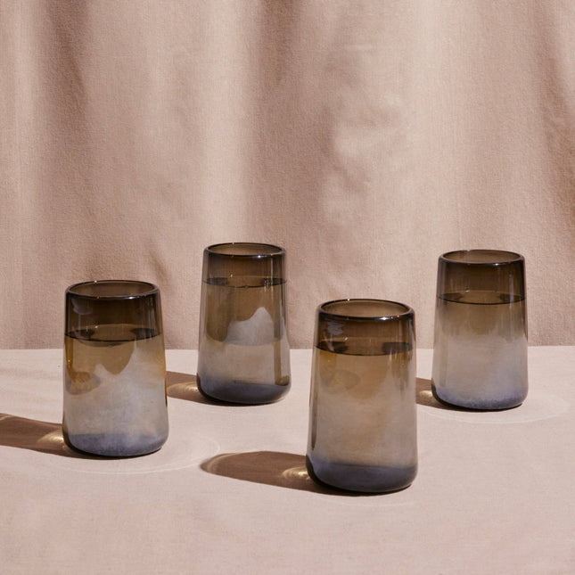 Smoke Luster, Handcrafted Glass, Tall