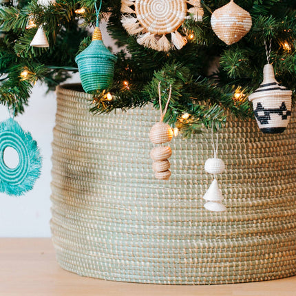 Handwoven Ornament, Sisal Jingle