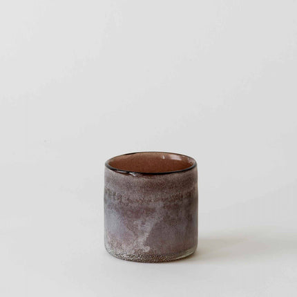 Votive Candle Holder in Frosted White Glass