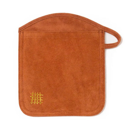 Suede Oven Mitt in Burnt Orange