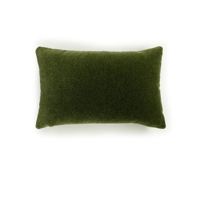 Mohair Pillow, Emerald, 13 x 20