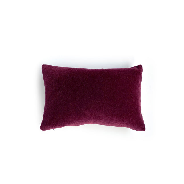 Mohair Pillow, Pomegranate, 13 x 20