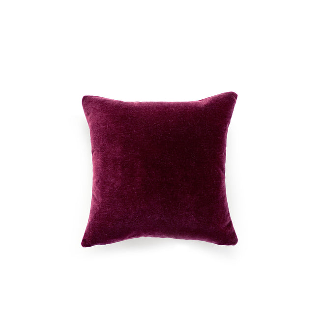 Mohair Pillow, Pomegranate, 22 x 22
