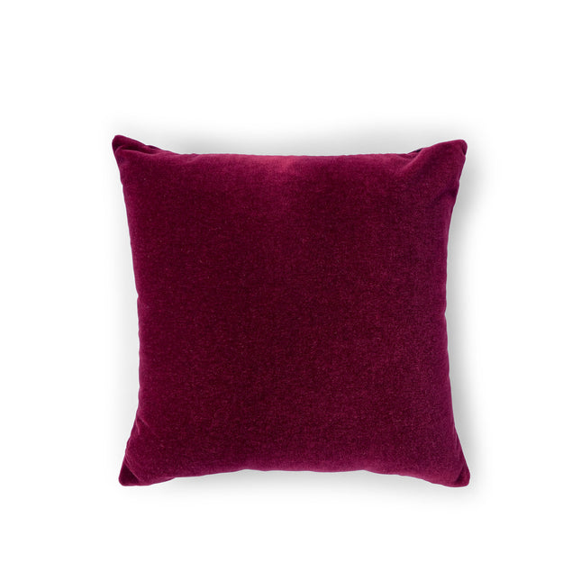 Mohair Pillow, Pomegranate, 22 x 22