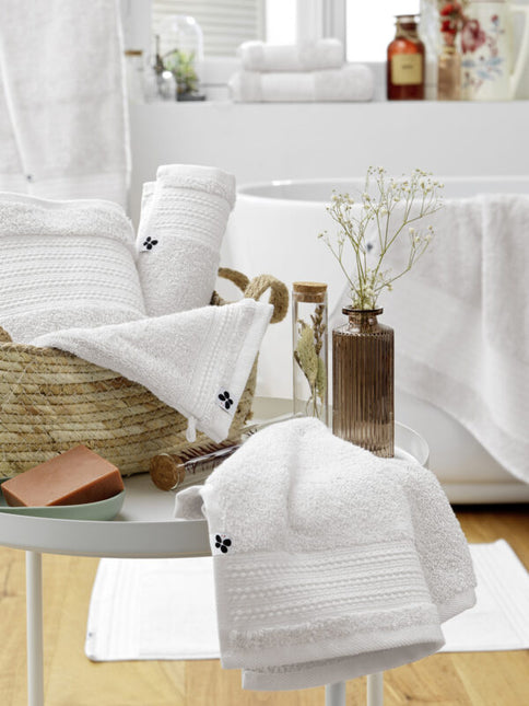 GARANCE Collection, Powder Room Towel in White