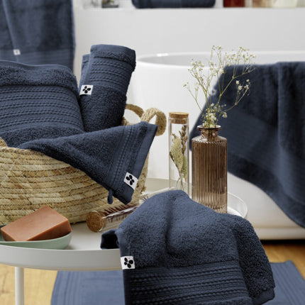 GARANCE Collection, Bath Towel in Midnight Blue