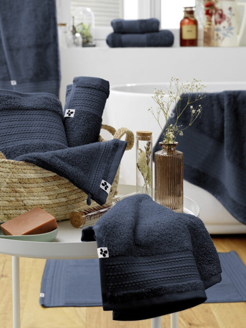 GARANCE Collection, Bath Towel in Midnight Blue