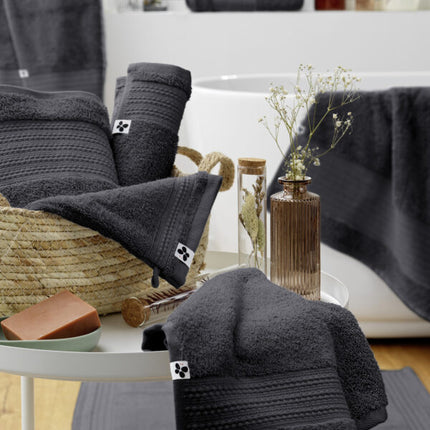 GARANCE Collection, Bath Mat in Orage (dark grey)