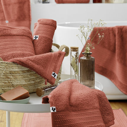GARANCE Collection, Bath Sheet in Terracotta
