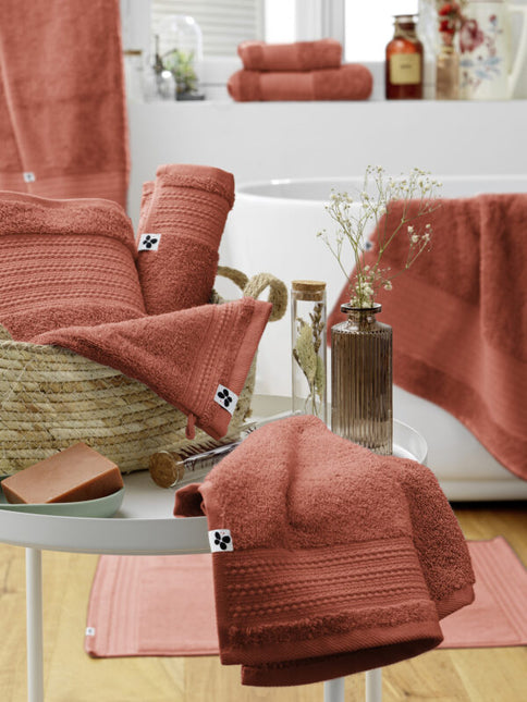 GARANCE Collection, Bath Sheet in Terracotta