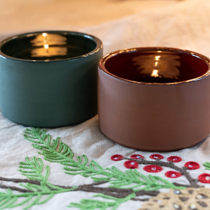 Rufous Ceramic Votive - Terra / Ruby