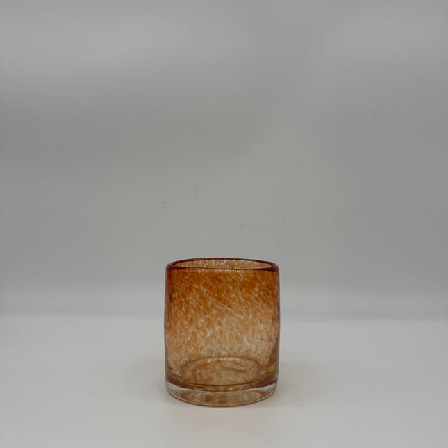 Handblown Glass Votive in Cinnabar
