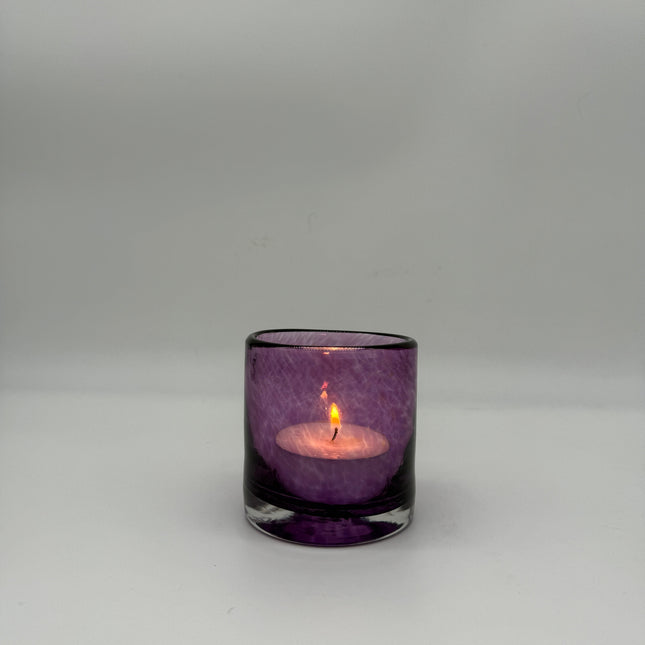 Handblown Glass Votive in Amethyst