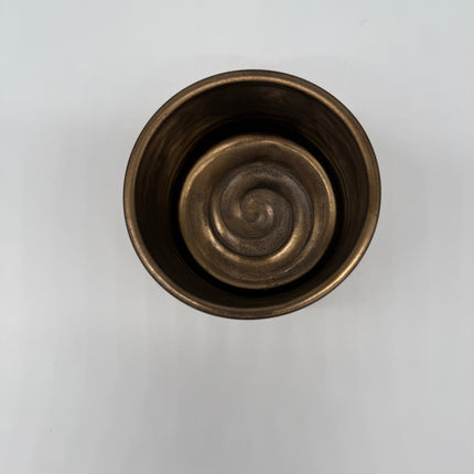 Rufous Ceramic Votive - Yellow / Gold