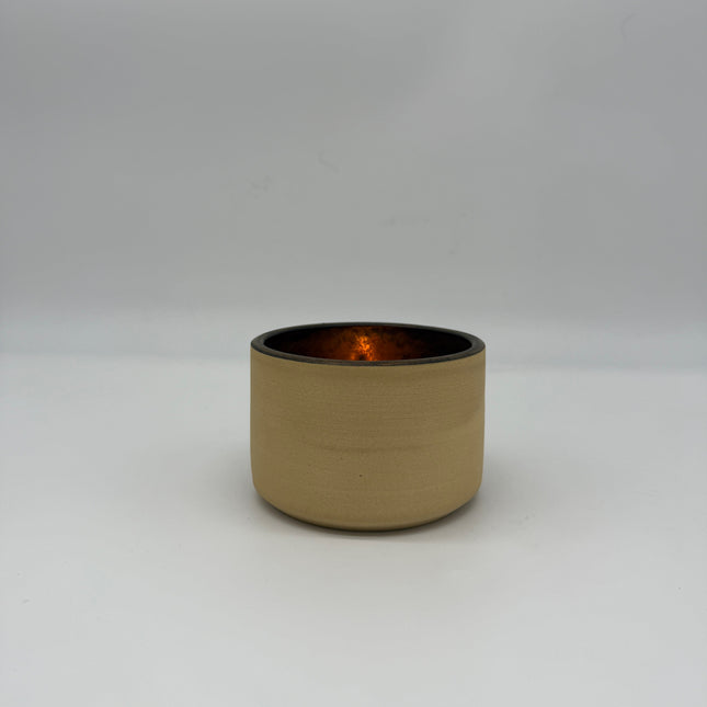 Rufous Ceramic Votive - Yellow / Gold