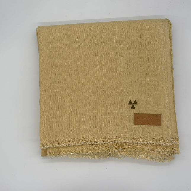 Taka Linen Throw in Straw