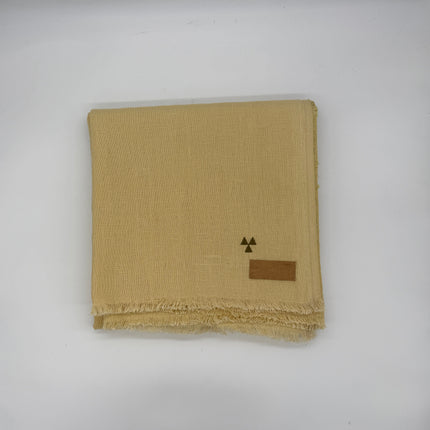 Taka Linen Throw in Straw