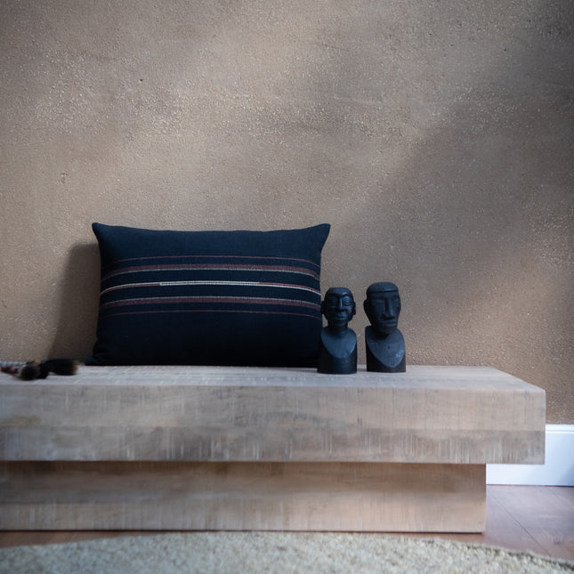 Naga Organic Cushions,  Black and Olive