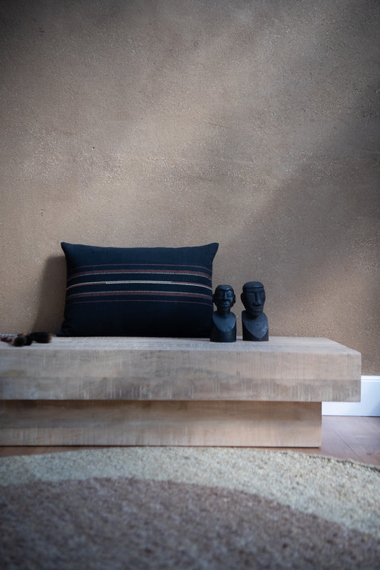 Naga Organic Cushions,  Black and Olive