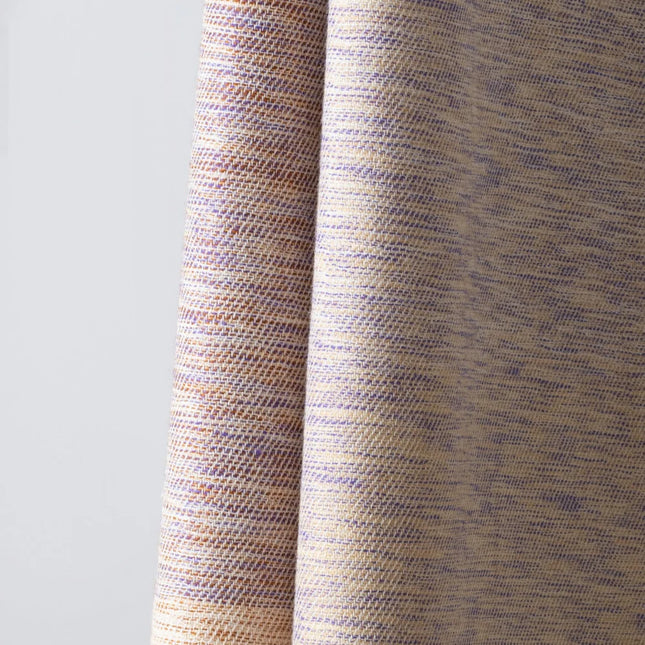 Ombre Throw in Merino Wool - Rice and Amethyst