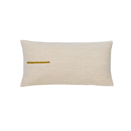 Sema cushion, Ocher white line, 16x24