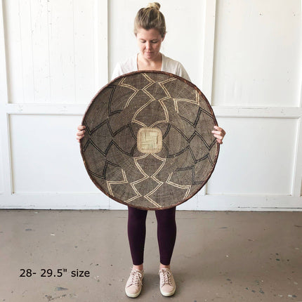 Binga Basket: Brown & Beige (Assorted): 22- 23.5"