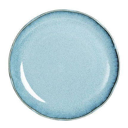 Nature blue porcelain 10 inch plate