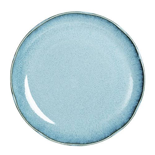 Nature blue porcelain 10 inch plate
