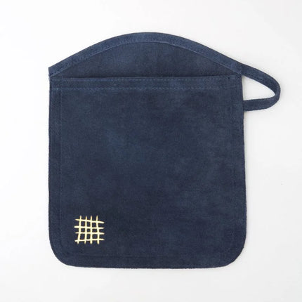 Suede Oven Mitt in Navy