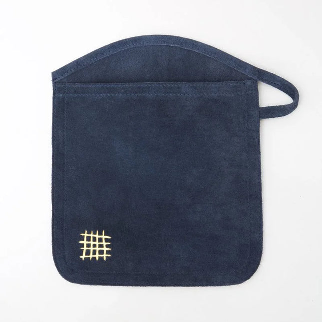 Suede Oven Mitt in Navy