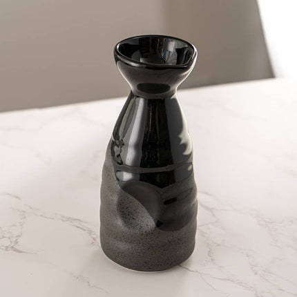 Sake Bottle in Matte and Gloss Black
